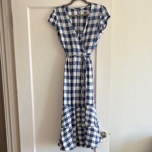 Reformation Calista Gingham Linden Dress (S)